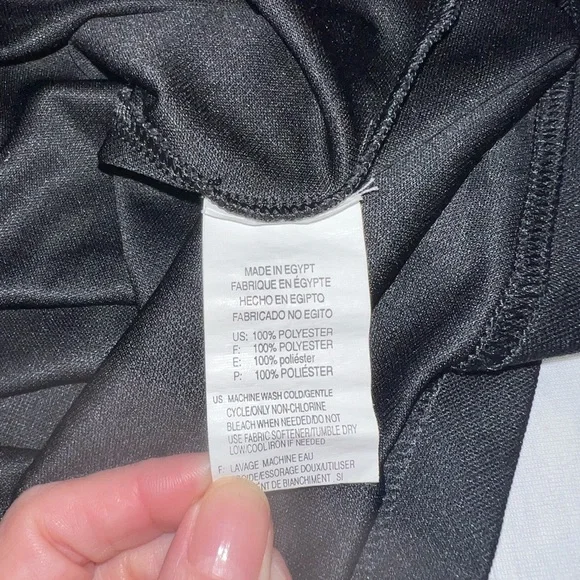 Adidas Golf Quarter Zip Long Sleeve Black & Gray Lightweight Size L - Picture 9 of 10